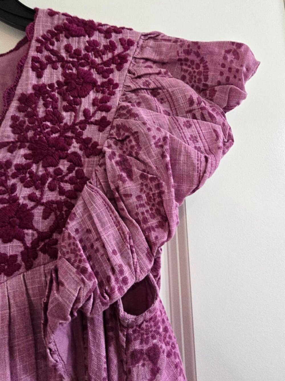 Free People Cutie Pie Romper Dress - Azalea Combo - Picture 3 of 12
